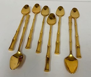 Gold Cane Ice Tea Spoons