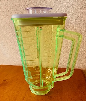 Neon Green Plastic Blender Cup