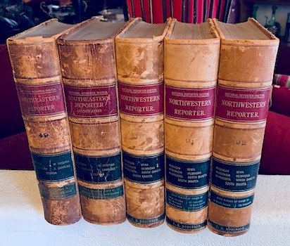 Antique Leather US Law Books