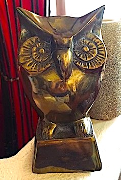 Solid Brass Owl