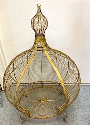 Gold Oversized Open Cage