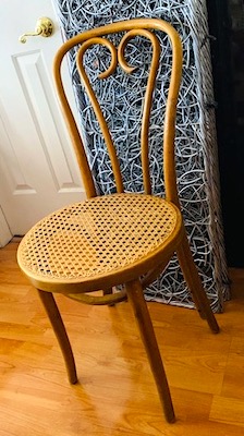 Vintage Bentwood Thonet Cane Seat Chairs  1960s