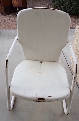 Vintage Rustic Metal Chairs