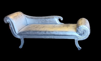 Glam Silver Chaise