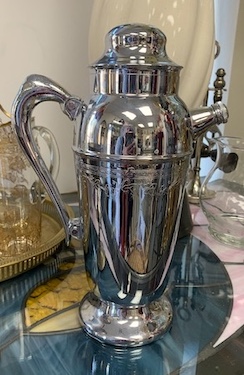 Vintage Chrome Cocktail Pitcher