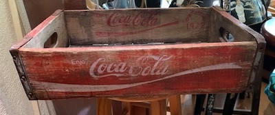 Vintage Wooden Coca Cola Crate, dated 1972, Chattanooga.