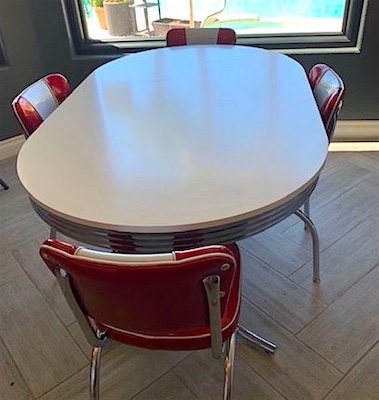 Retro 50s Kitchen Dining Table Set