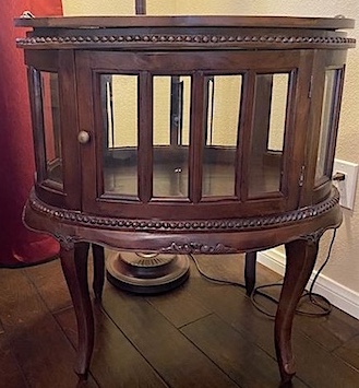 Vintage French Bar Cabinet with Tray