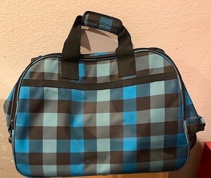 Vintage Plaid Duffle Bag