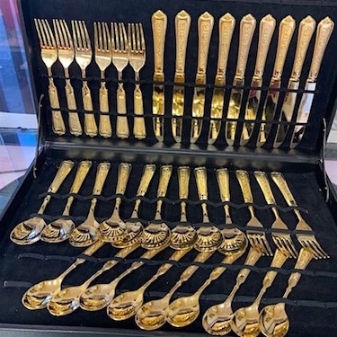 Gold Flatware Set