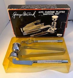 Georges Briard Chrome Plated Bartool Set