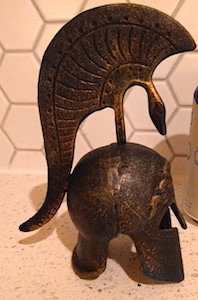 Roman Helmet Figurine