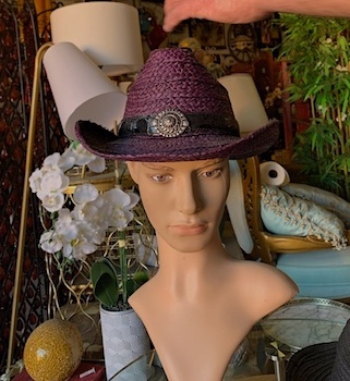 Dark Purple Unisex Cowboy Hat