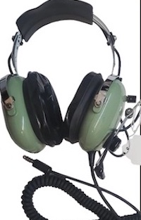 Aviator Pilot Headset and Microphone