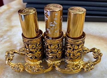 Gold Ormolu Lipstick Holder 