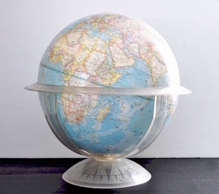 Vintage 1961 National Geographic Globe with Plastic Stand