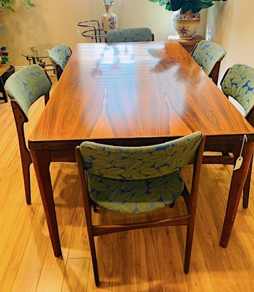 Mid Century Danish Rosewood Dining Room Set 