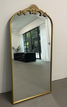 Gold Ornate Leaner Mirror
