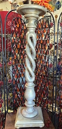 Tall French Serpentine Pedestal