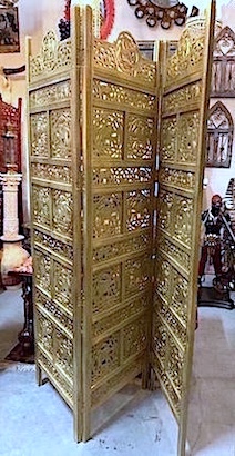 Carved Golden Room Divider