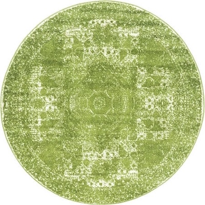 5ft Green Round Rug