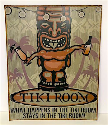 Metal Tiki Sign