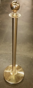 Brass with Tapered Top Stanchions Posts