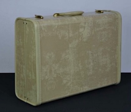 Vintage Samsonite Marbleized Hard Luggage Suitcase