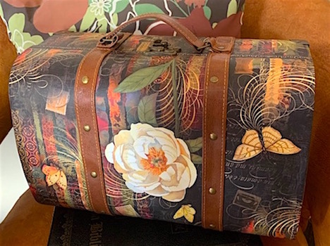 Butterflies and Floral Small Suitcase