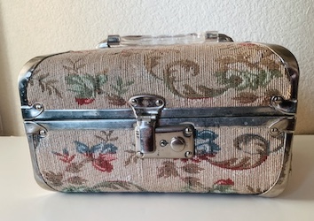 Vintage Tapestry Floral Small Suitcase 