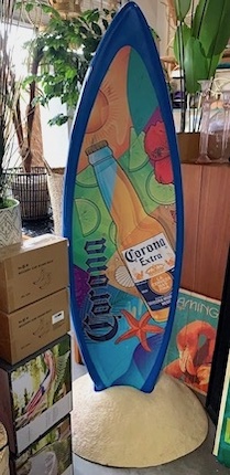 Standing Surfboard on Stand