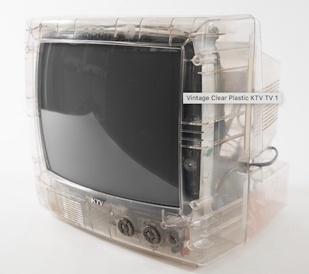 1980s KTV Clear Portable Television