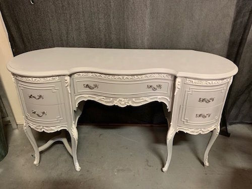 Silver Gray Kidney Vanity