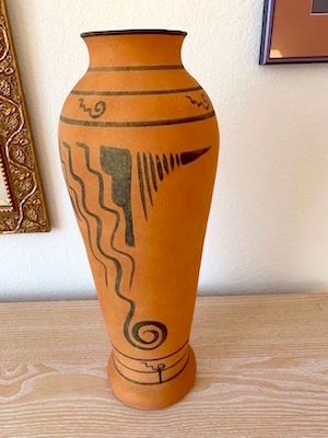 Orange Rust Vase