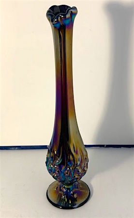 1960s Art Glass Swung Vases