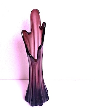 1960s Art Glass Swung Vase