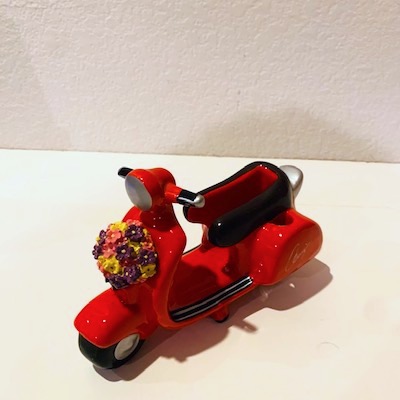 Ceramic VESPA Scooter Desk Organizer